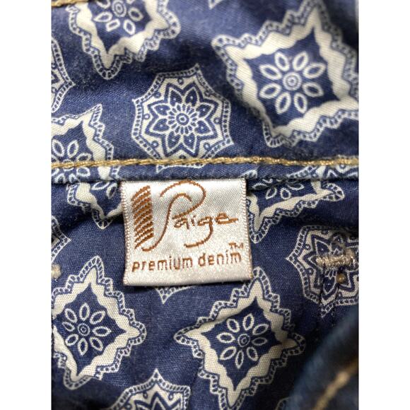 Paige Jeans Skyline Skinny Dark Wash Size 24 - Picture 6 of 8